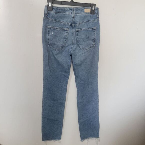 NEW AG SAIGE HIGH RISE STRAIGHT JEANS JAPAN ADRIANO GOLDSCHMEID Contour 25 NWT - Picture 6 of 10